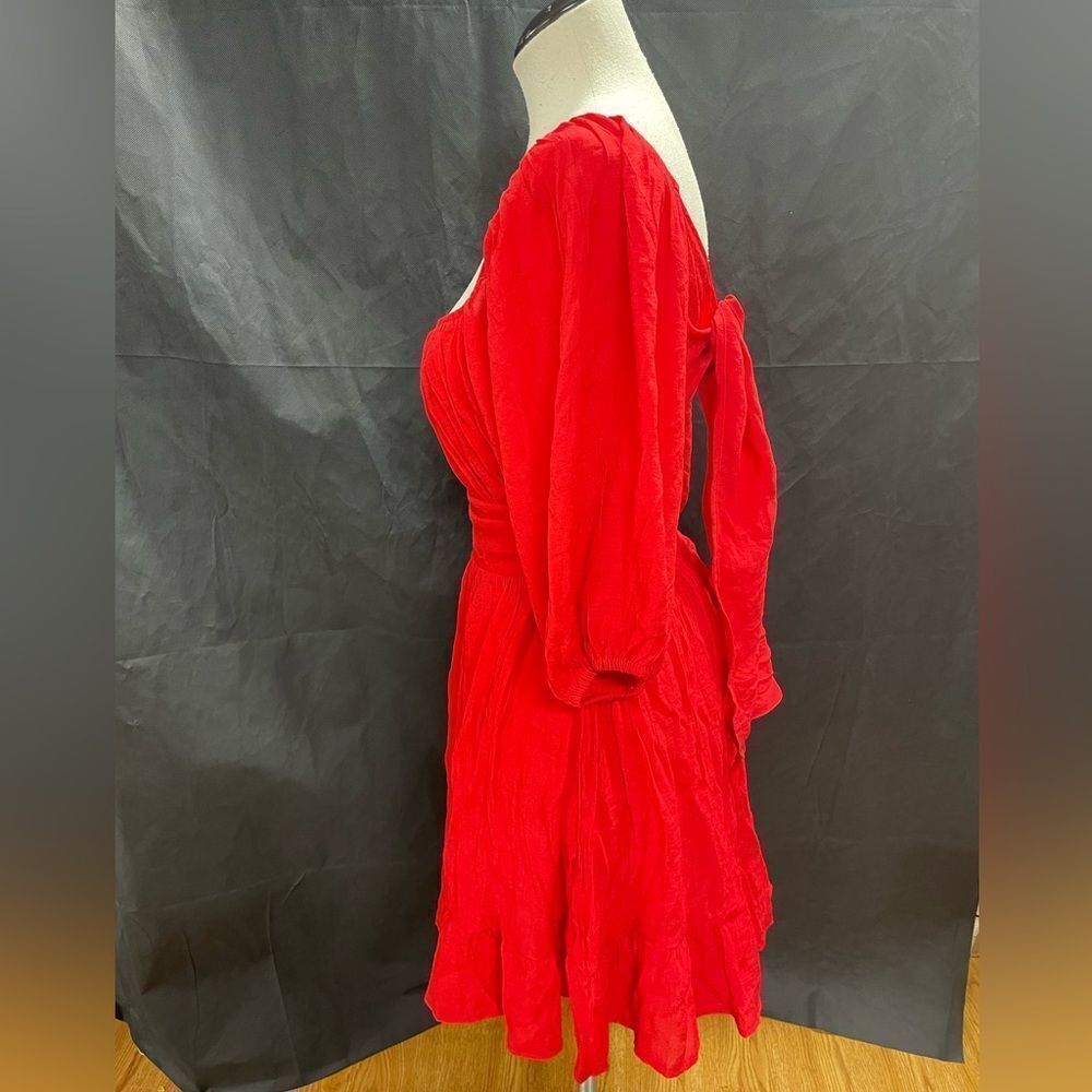 Poppy red summer sun dress - Picture 4 of 12